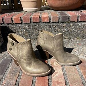 Gold booties size 8